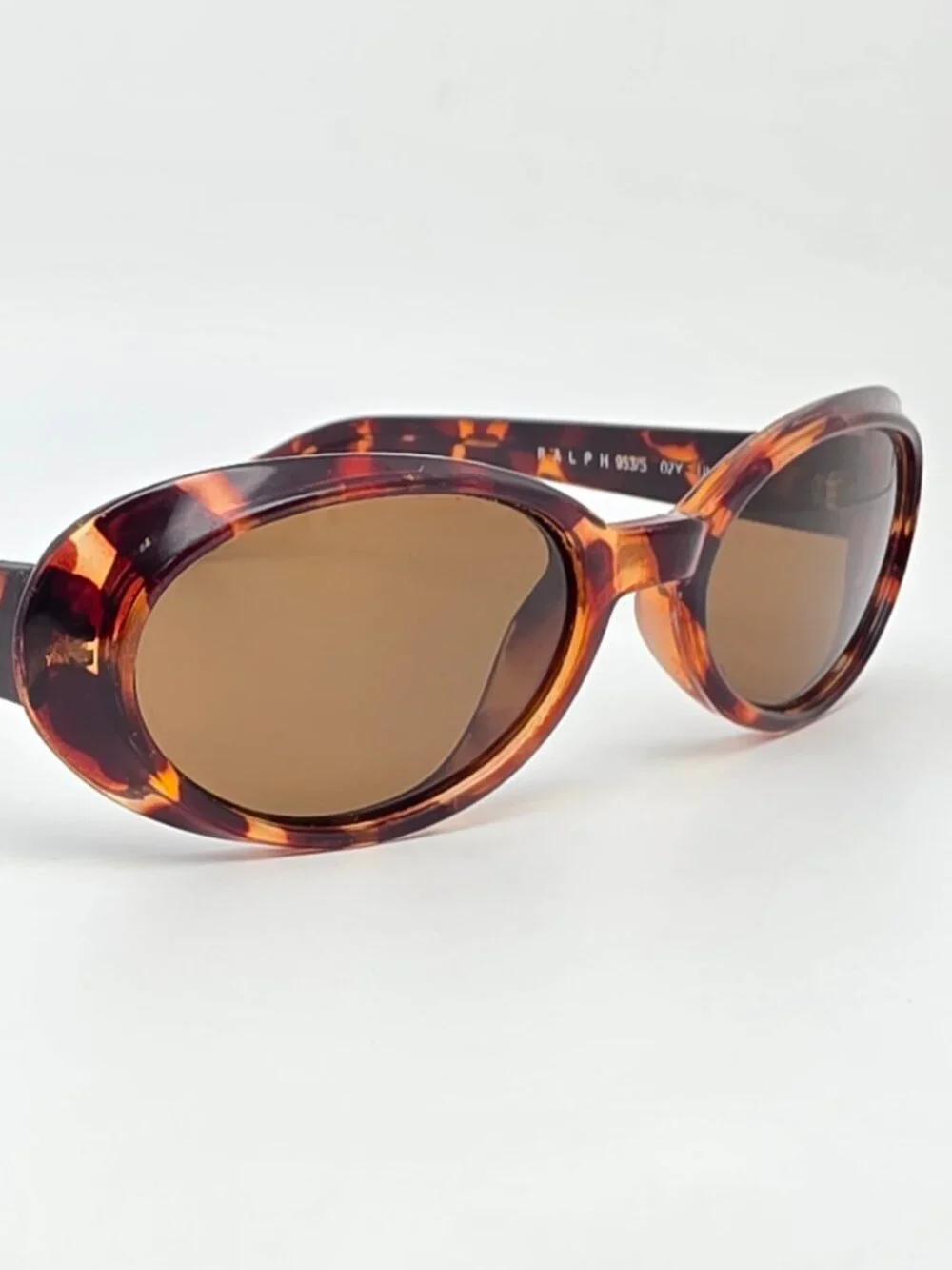 Ralph by Ralph Lauren 953/S Tortoise Frame Brown Lens Oval Cat Eye Sunglasses